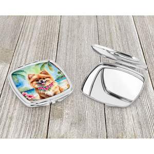 Pomarian Luau Compact Travel Makeup <b>Mirror</b> Foldable <b>Handheld</b> Design for Women and Girls for Gifts and Home Decor - Product Image 3