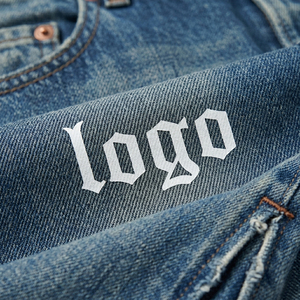 Pantalones Vaqueros Anchos de Mezclilla con Logotipo Personalizado, Estilo Vintage, Lavado Desgastado, con Dobladillo Dividido, Ajuste Holgado y Desgastado para Hombre, Venta al por Mayor - Product Image 6