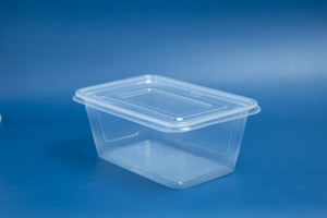 Producto estrella 2026: Caja de plástico desechable de 16 oz con forma rectangular para alimentos/frutas/ensaladas, con tapa transparente y logotipo personalizado. - Product Image 4