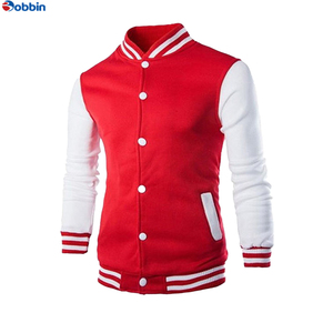 Chaqueta Varsity Bobbin de Alta Calidad, Personalizada, Ecológica, con Revestimiento Frontal Cortavientos, Gruesa, con Mangas de Cuero y Lana, Informal, para Invierno - Product Image 5