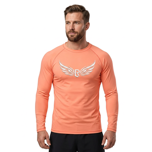 New Children's Unisex <b>Long</b> <b>Sleeve</b> T Shirt Spring Base Layer <b>Undershirt</b> Slim Fit Coated Finish Trendy Ins Style UPF50+ 100% - Product Image 6