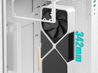DeepCoolCH170 PLUS MATX Mini PC Case Black/White, Full Mesh Panel with 3 Removable Dust Filters, Max 342mm GPU & 164mm CPUCooler