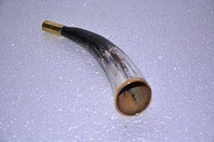 Corneta de Caza de Cuerno de Búfalo Pulido con Tacto Real, Anillo de Latón, Estilo Animal Hecho a Mano, Corneta Natural para Tocar - Product Image 6
