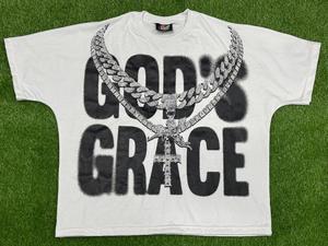เสื้อยืดคอกลมแขนสั้นทรงปกติ Gods Grace สำหรับผู้ชาย ผ้าฝ้าย 100% น้ำหนัก 240 กรัม ป้องกันรอยยับ สไตล์สตรีท พิมพ์ลายกราฟิก - Product Image 2