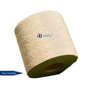 Papel higiénico de bambú ecológico Rollo suave sin blanquear de 2 capas para un baño verde sostenible - Product Image 1