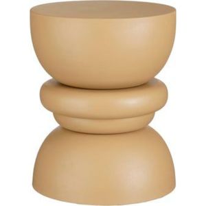 Table d'appoint en fer durable pour intérieur/extérieur - Tabouret géométrique en métal - Table basse ronde noire avec revêtement en poudre - Table moderne - Product Image 6