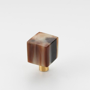 Boutons de meuble en corne naturelle, style campagne française, multicolores, pour armoires de cuisine, à trou unique, par Hf crafts - Product Image 1