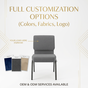 Chaises <span class=keywords><strong>d</strong></span>'église modernes empilables pour usage commercial, en tissu robuste, avec système <span class=keywords><strong>d</strong></span>'accrochage, pour la liturgie et la <span class=keywords><strong>location</strong></span> <span class=keywords><strong>d</strong></span>'événements - Product Image 3