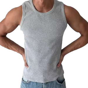 Débardeur Tendance pour Homme – Sous-vêtement Tricoté Décontracté pour le Sport, la Fitness et la Gym – Couche de Base Printemps-Été – Nouveaux Gilets Américains - Product Image 5