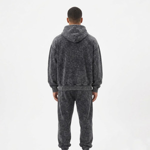 Conjunto Deportivo de Invierno para Hombre Hawk Eye Sports, Sudadera con Capucha de Tela Delgada y Forro Polar, Transpirable, Antibacteriano, Poliéster/Algodón - Product Image 2