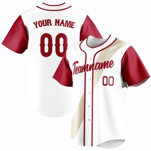 Vêtements de sport imprimés respirants pour hommes et femmes, maillots et chemises de baseball personnalisés à manches courtes - Product Image 5