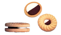 Máquina de sándwich de galletas de dos colores de dos carriles con equipo de embalaje de almohada de galletas de embalaje de flujo de SK-530