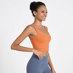 Top Deportivo Corto de Yoga para Mujer, Color Sólido, con Cintura Elástica, 1 Pieza, Proveedor de Marca Privada - Product Image 2