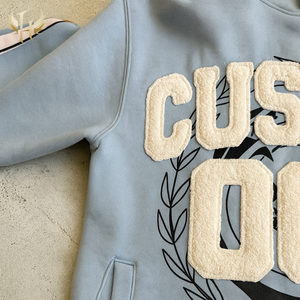 Sudadera con capucha de otoño bordada de moda 2026, chaqueta polar oversize con bolsillo canguro, venta al por mayor personalizada, ropa urbana OEM/ODM 100% - Product Image 3