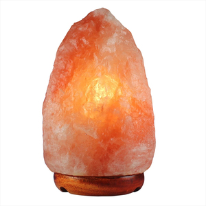 Lampe en sel de l'Himalaya du Pakistan 100% naturelle, 2-3 kg, cristaux roses 100% purs, sculptée à la main, style Feng Shui. - Product Image 5