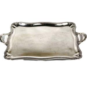 Plateaux de service élégants en aluminium moulé, finition argentée, forme rectangulaire, pour la maison et les hôtels, plateaux de service pour aliments et boissons sur table - Product Image 3