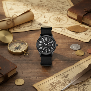 TPW Alloy case Men's Fashion Watch Nylon Quartz Night Light Woven Hands Dial Calendar Men's Watch - Product Image 5