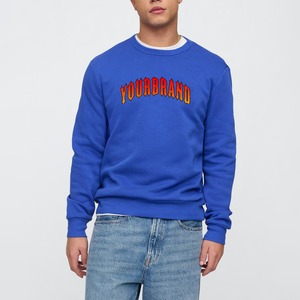 Sweat-shirt à col rond uni pour homme 2026, mode automne, manches longues, imprimé lettres, logo frontal, coupe classique - Product Image 4
