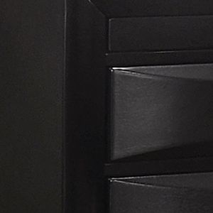 Vollenhove Black 2-<b>Drawer</b> Nightstand with Pull-Out <b>Tray</b> - Product Image 5