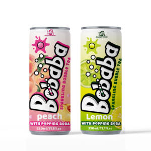 Boisson énergisante pétillante avec popping boba tout naturel pour les journées bien remplies - Product Image 1