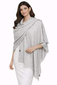 Écharpe en cachemire VIC, pashmina uni, douce, couleur unie, 70x200 cm, luxueuse, légère, respirante, pour l'hiver - Product Image 4