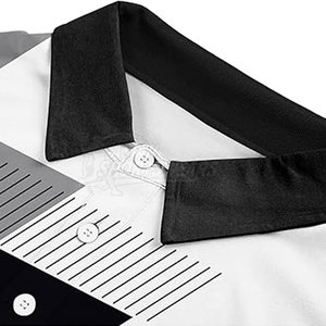 Meilleure vente : T-shirts polo pour hommes à séchage rapide, sublimation, look sportif, tissu léger, t-shirts polo sublimés pour un usage quotidien - Product Image 4