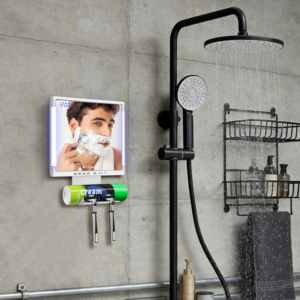 Espejo de Baño con Radio, Altavoz Inalámbrico y Luz LED con Reloj - Product Image 3