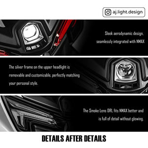 AJ LIGHT DESIGN NMAX V3 Luz Diurna de Circulación (DRL) para Motocicleta, Actualización AJNMAX-HL, Faro Delantero LED Dual RGB de Taiwán, 28W/35W - Product Image 4