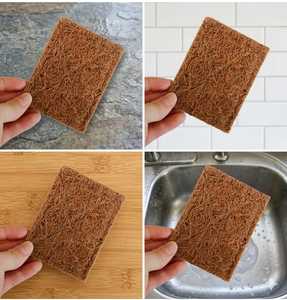 Almohadilla de Fibra de Coco para Fregar - Uso en Cocina, Biodegradable, Ecológica, 6mm de Grosor, Resistente, Ligera, Altamente Absorbente - Product Image 3