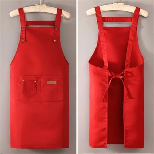 Wholesale Adjustable Waist <b>Bib</b> <b>Apron</b> Cooking Kitchen Restaurant Work <b>Aprons</b> for Men Women With Pockets Chef <b>Aprons</b> - Product Image 4