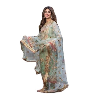 2021 modelo nuevo vestido pakistaní Venta caliente Amizing Color algodón césped traje muy hermoso brillante buen aspecto Salwar Kameez - Product Image 1