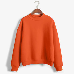 Suéter Casual de Manga Larga con Cuello Redondo para Mujer, Color Sólido, 100% Algodón, Tejido Antipilling, para Todas las Temporadas - Product Image 6