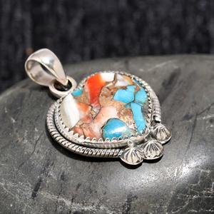 Pendentif en laiton de haute qualité plaqué argent avec serti en forme de coquille d'huître, style bohème, éco-responsable, breloques en cristal pour mariage - Product Image 2