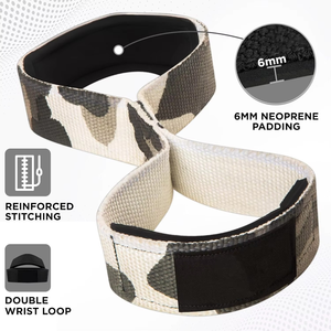 Nuevas correas de levantamiento de pesas en forma de 8 de nailon para mujer Best Geo Brother Co, de alta elasticidad, ligeras, con cierre a presión y personalizables para la muñeca. - Product Image 6