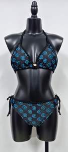 ชุดบิกินี่เอวสูงคุณภาพสูงสำหรับผู้หญิง สไตล์เรโทร ชุดว่ายน้ำสองชิ้น กระชับสัดส่วน ระบายอากาศได้ดี แห้งเร็ว ต้านเชื้อแบคทีเรีย - Product Image 2