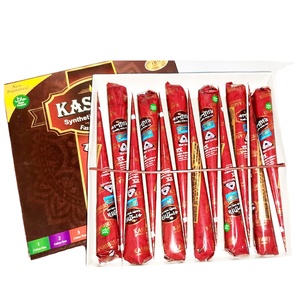 Décoration de main traditionnelle au henné de Kasmir pour mariage, couleur rouge brun foncé, accessoires de maquillage, vente au détail - Product Image 1