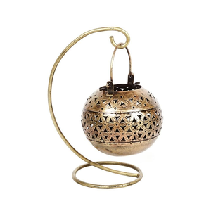 Handmade Metal Hanging <b>Tealight</b> Candle Holder with Stand Decorative <b>Lantern</b> Candle Holder for Home Garden Wedding Table - Product Image 5