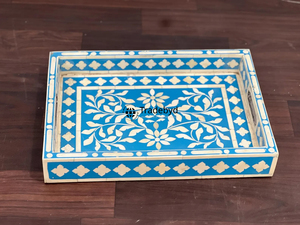 Bandeja Decorativa Premium con Incrustaciones de Hueso para Mesa de Comedor, por Tradebyd - Product Image 4