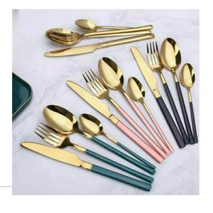 Elegante Juego de Cubiertos Royal Cutlery, Diferentes Acabados en Acero Inoxidable, Nuevo Diseño de Vajilla, Juego de Cubiertos Metálicos a un Precio Accesible - Product Image 1