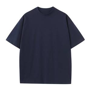 เสื้อยืดคอกลมแขนสั้นสีดำสำหรับผู้ชาย ทรงโอเวอร์ไซส์ ล้างสีแบบแอซิด พิมพ์ลายตัวอักษร ผ้าฝ้าย 100% ระบายอากาศได้ดี สวมใส่สบาย - Product Image 3