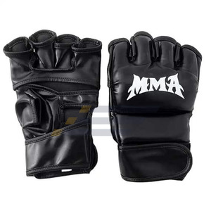 Guantes de MMA para adultos, de cuero, para entrenamiento, de alta calidad, con logo personalizado, material suave, guantes profesionales de MMA para hombre - Product Image 2