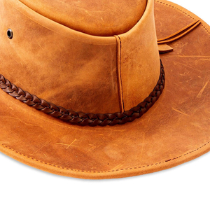 Best Selling High Quality Leather Cowboy <b>Hat</b> Custom <b>Western</b> Sports Fashion <b>Hat</b> OEM/ODM Supplier for Wholesale & Private Label - Product Image 6