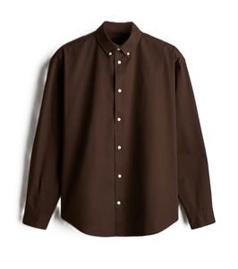 เสื้อเชิ้ตแขนยาวผู้ชายไซส์ใหญ่ ผ้าฝ้าย 100% คุณภาพสูง ระบายอากาศได้ดี เสื้อผ้าลำลองสำหรับผู้ชาย สวมใส่ภายนอก รับสกรีนโลโก้ - Product Image 1