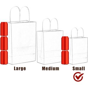 Sacchetti Regalo in Carta Verde Scuro 21x7.6x15.2 cm con Manici, Confezione da 100 Pezzi, Sacchetti per Bomboniere Multiuso - Product Image 3