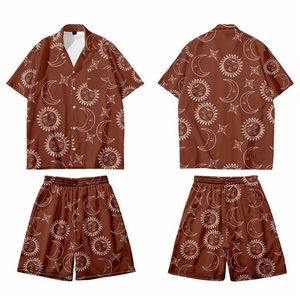 Conjunto de Pantalones Cortos de Dos Piezas para Hombre, Estilo Casual de Verano, 100% Algodón Tejido, Atuendo Personalizado - Product Image 1