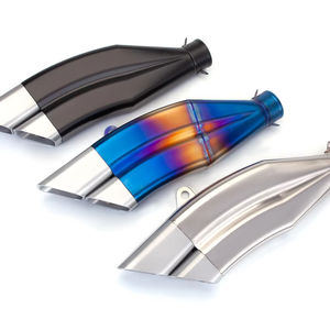 Tubo de escape doble oblicuo de acero inoxidable modificado para motocicleta Universal para 250NK Spring Breeze <span class=keywords><strong>150</strong></span> - Product Image 1