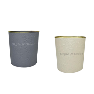 Maceta Moderna y Clásica para Interiores y Exteriores, Resistente, con Recubrimiento de Polvo de Hierro, Multiusos, con Drenaje - Product Image 4