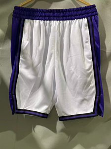 Shorts de basketball unisexe personnalisés classiques imprimés, respirants, mi-cuisse, avec broderie, poches, grandes tailles, antibactériens, séchage rapide - Product Image 4