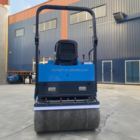 Compacteur routier vibrant diesel Kubota 1-3-5 tonnes à double tambour pour asphalte et sol - Prix usine