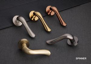 Juego de Cerraduras Modernas Minimalistas de Acero Inoxidable 304 para Puertas Residenciales con Cilindro de Latón y Cuerpo de Cerradura Antirrobo para Hogar y Muebles - Product Image 3